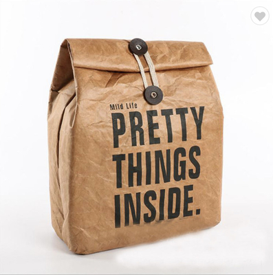 Goede prijs. OEM Geïsoleerde Kraft Bruin Papier Lunch Bag Thermische koeler zakken voor eten picknick online