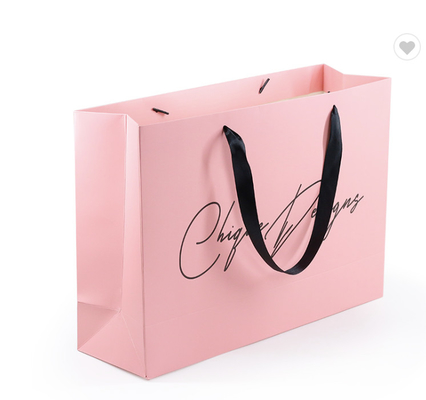 Goede prijs. Recycled Glossy Paper Merchandise Bags voor cadeainkopen met gepersonaliseerd logo online