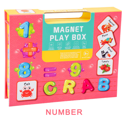 Voorschoolse nummerherkenning Magnetische puzzelboek voor kinderen van 3 jaar