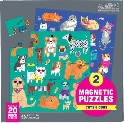 Goede prijs. Katten Honden Magnetische Puzzle 6.5 x 6.5 